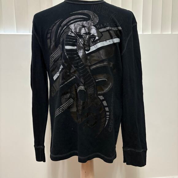 Marc Ecko Cut & Sew No 72 Men's Black Longsleeve Tee T-shirt XXL - Picture 1 of 4